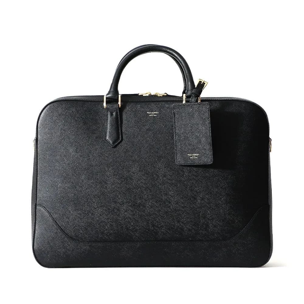 PELLE MORBIDA CA014A-ブリーフバッグ(2室タイプ) BLACK