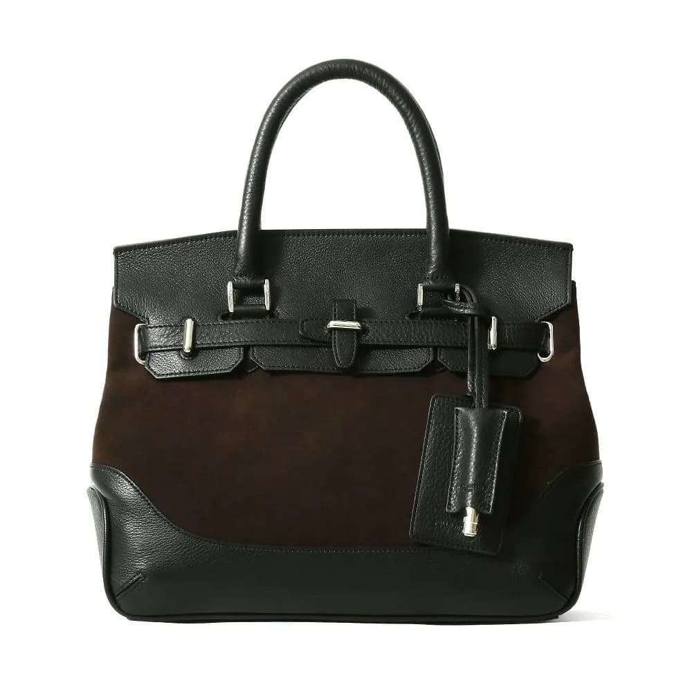 PELLE MORBIDA CSMB086AL-フラップボストンバッグ
