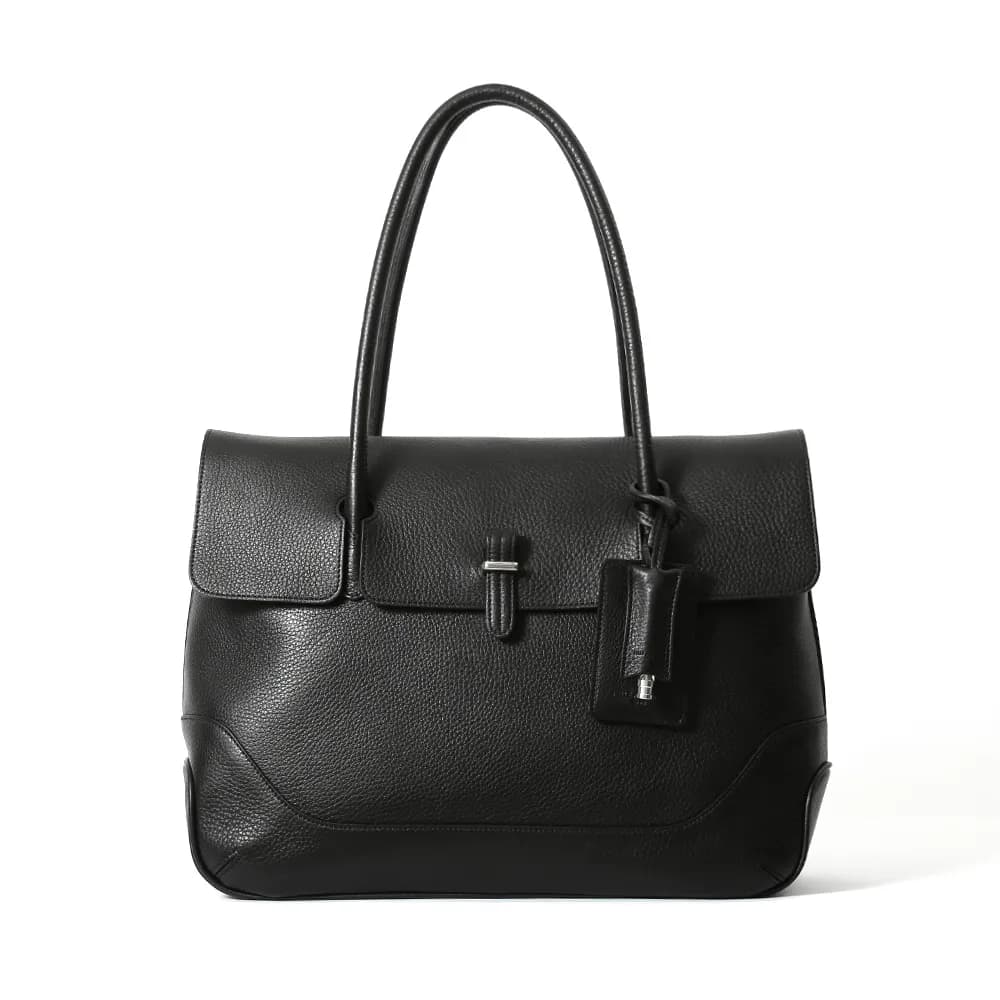 PELLE MORBIDA MB055B-フラップトートバッグ