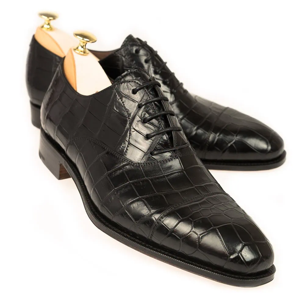 CARMINA 80386 ALLIGATORE OXFORDS (RAIN)