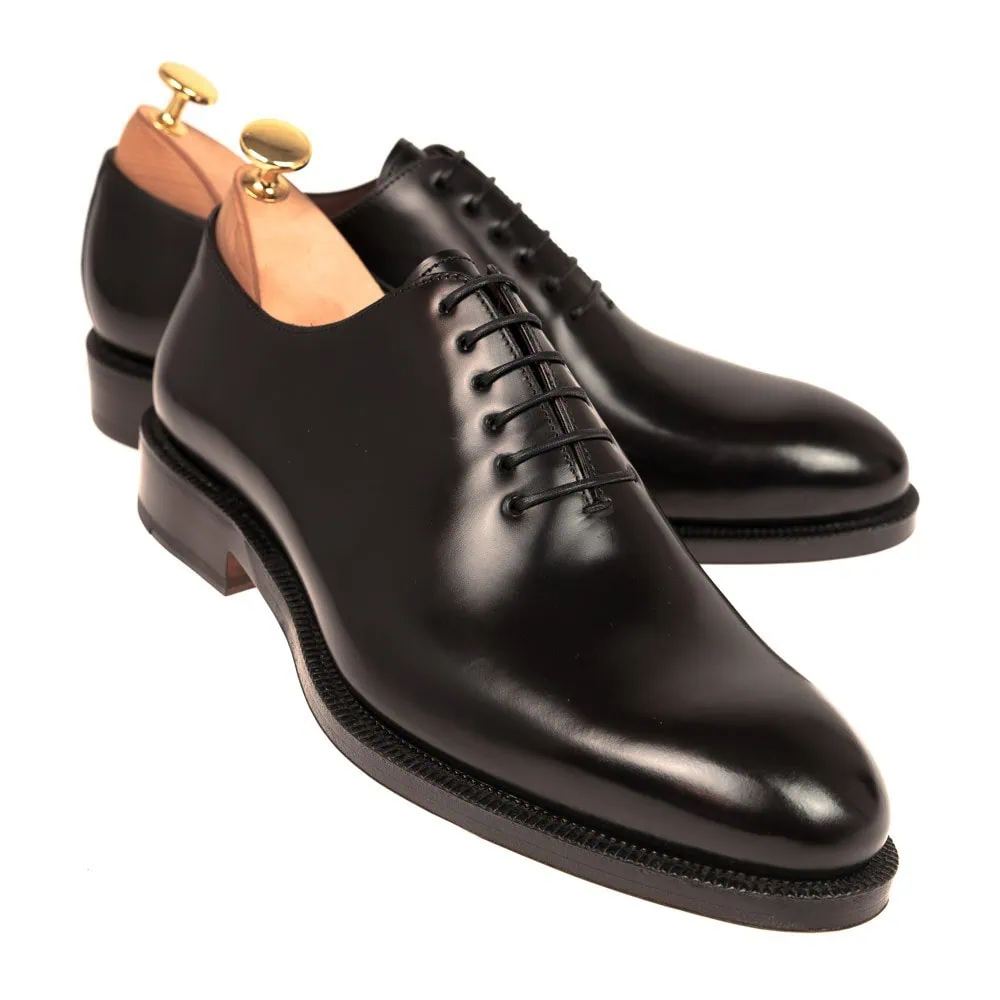 CARMINA 80588 WHOLECUT BLACK SHOES (SOLLER)