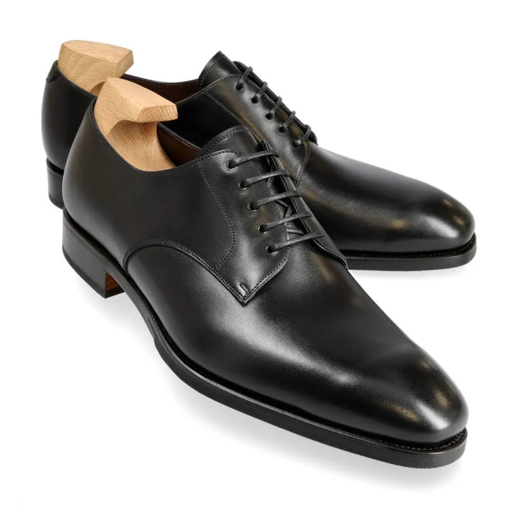 CARMINA 80449 BLACK DERBY SHOES (RAIN)
