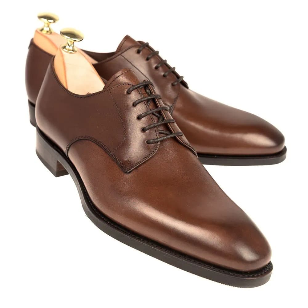 CARMINA 80449 BROWN DERBY SHOES (RAIN)