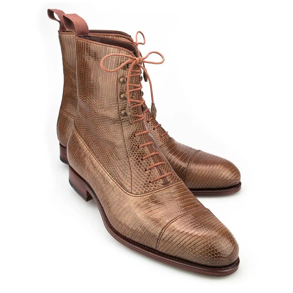 CARMINA 80463 LIZARD DRESS BOOTS (ROBERT)