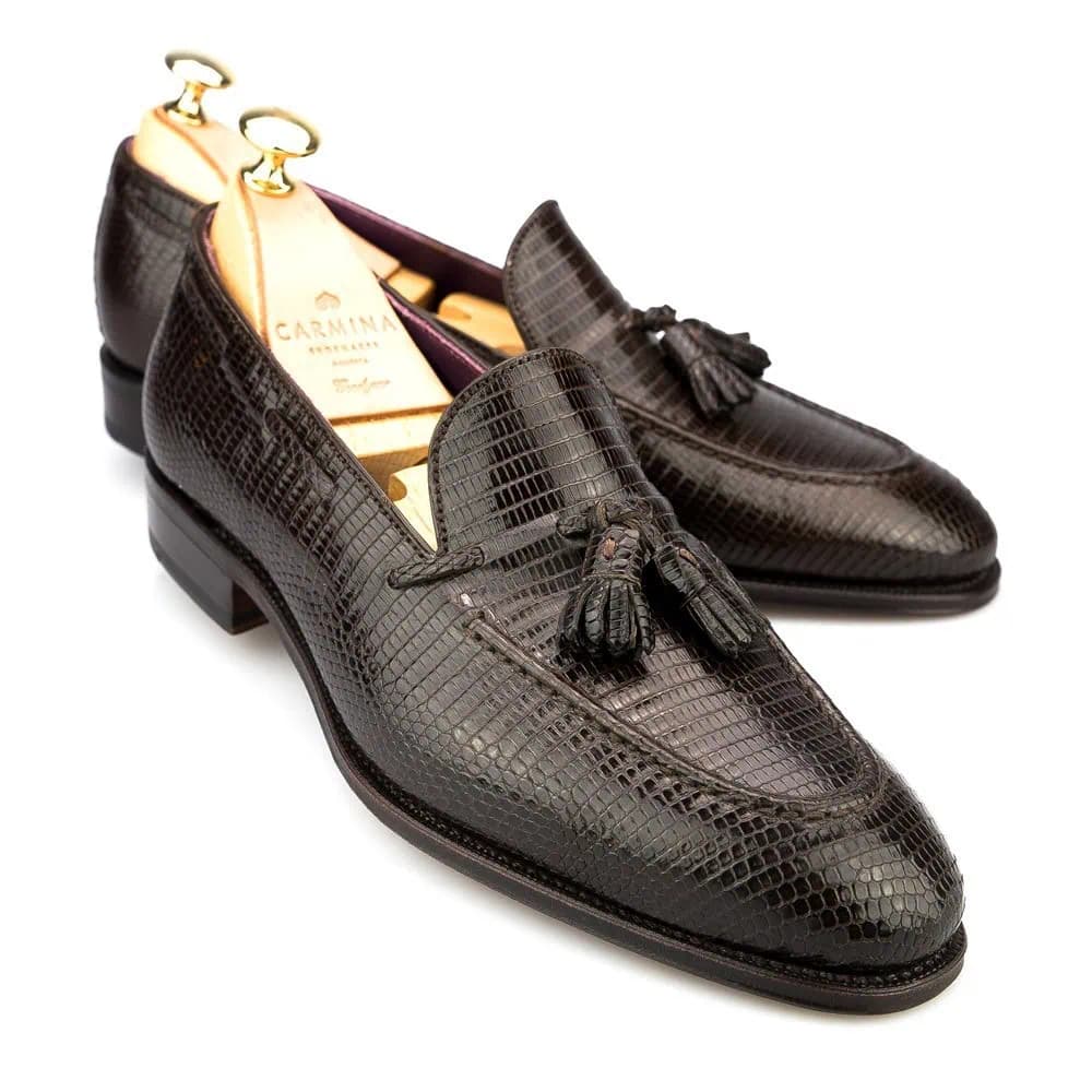 CARMINA 80215 LIZARD TASSEL LOAFER (UETAM)