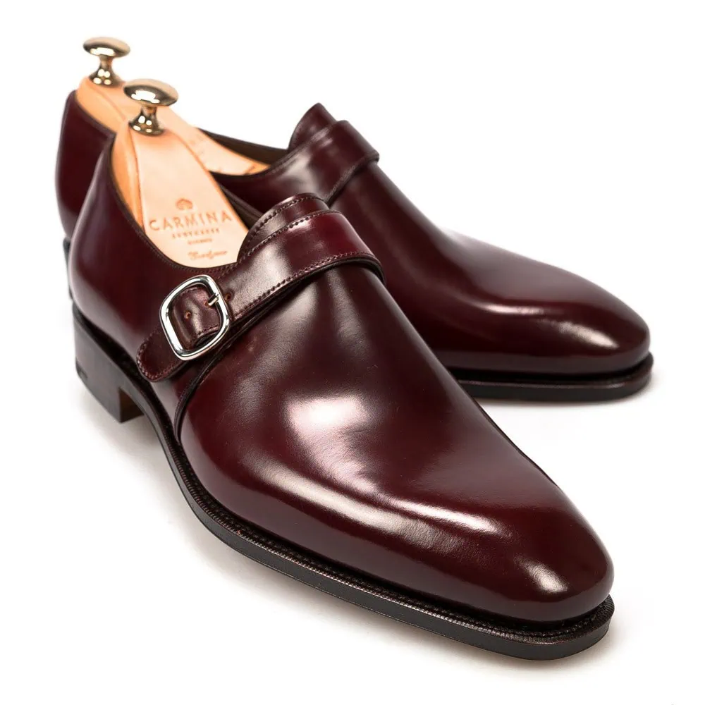 CARMINA 80156 CORDOVAN MONK STRAPS (RAIN)