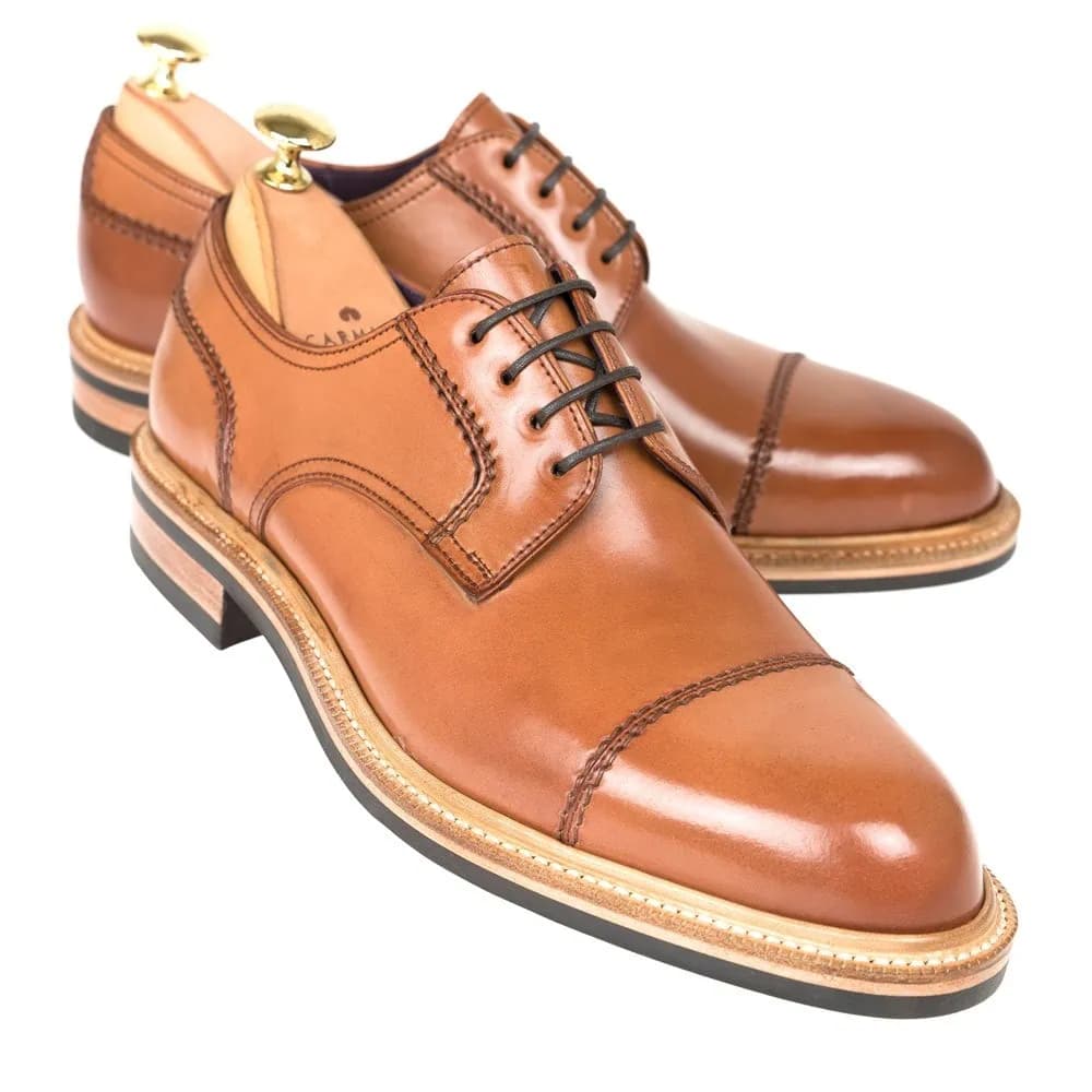 CARMINA 80152 CORDOVAN FRANKENSTITCH DERBY (FOREST)