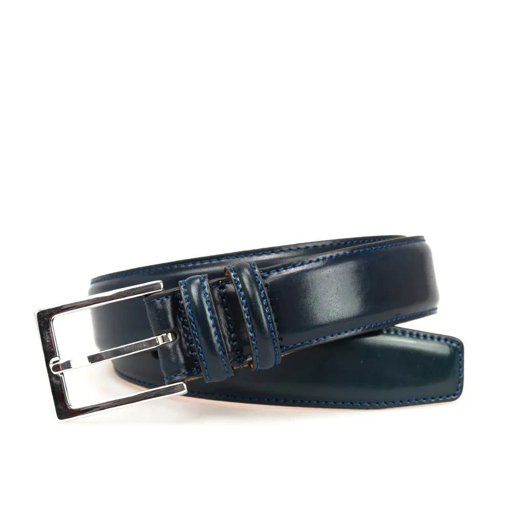 CARMINA C02571 NAVY CORDOVAN BELT