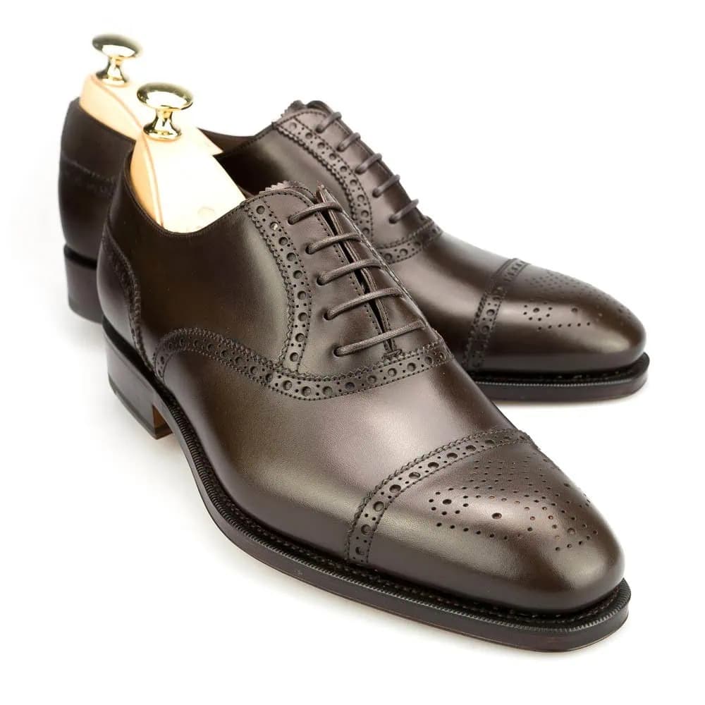 CARMINA 10051 SEMI BROGUE OXFORDS (RAIN)