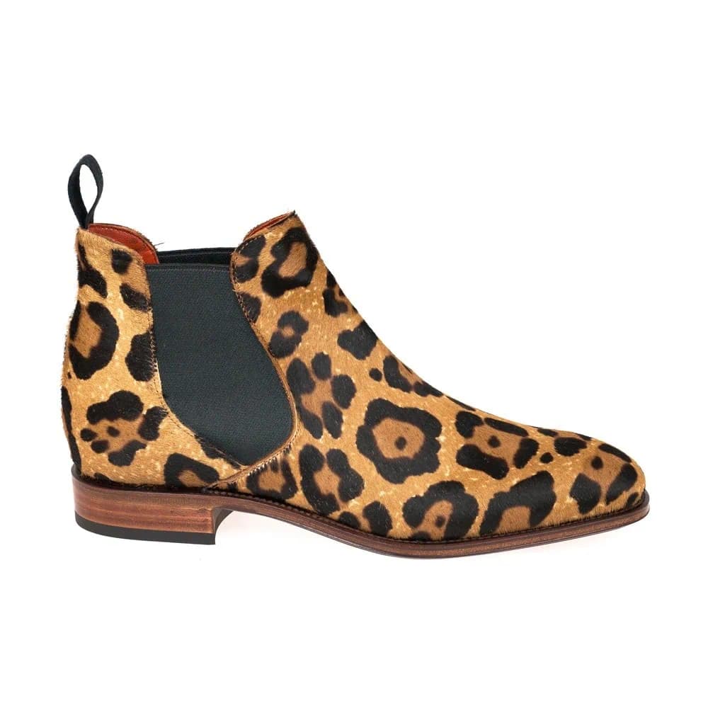 CARMINA 1208 PONY LEOPARD CHELSEA BOOTS