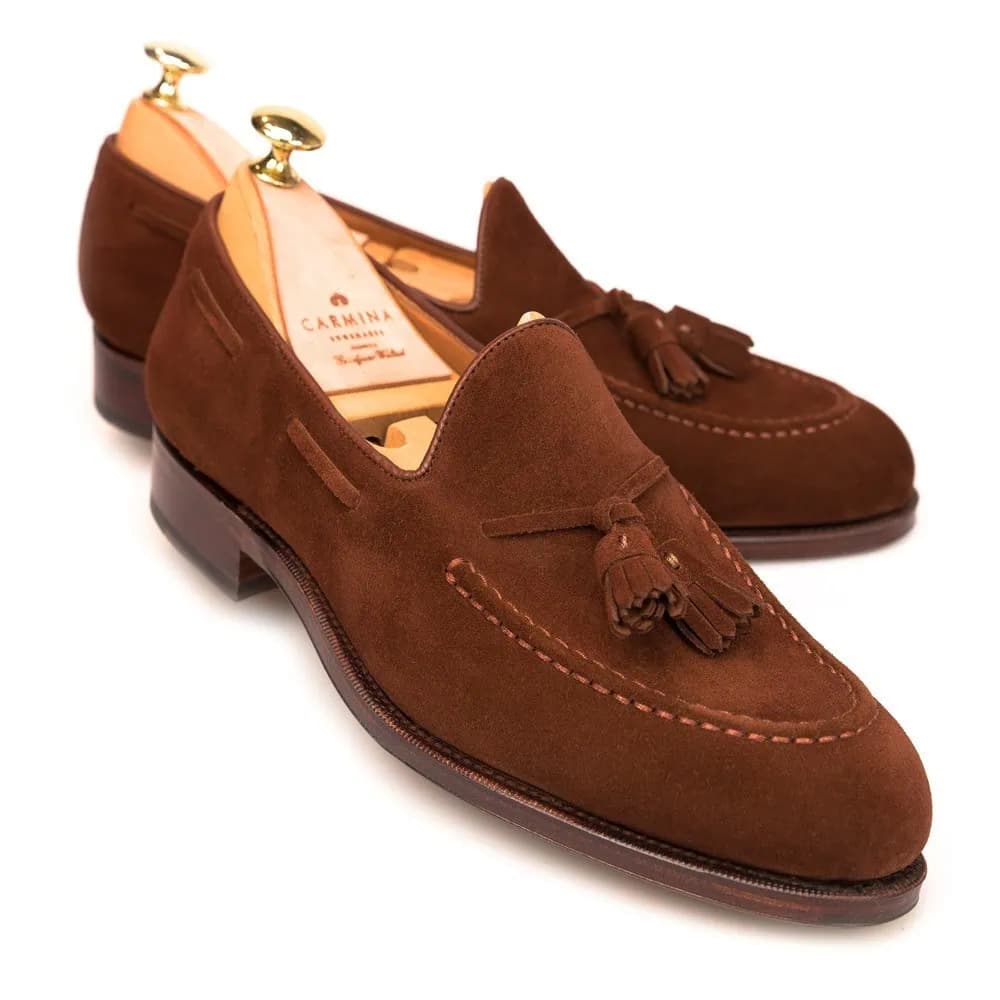 CARMINA 80367 TASSEL LOAFERS (FOREST)