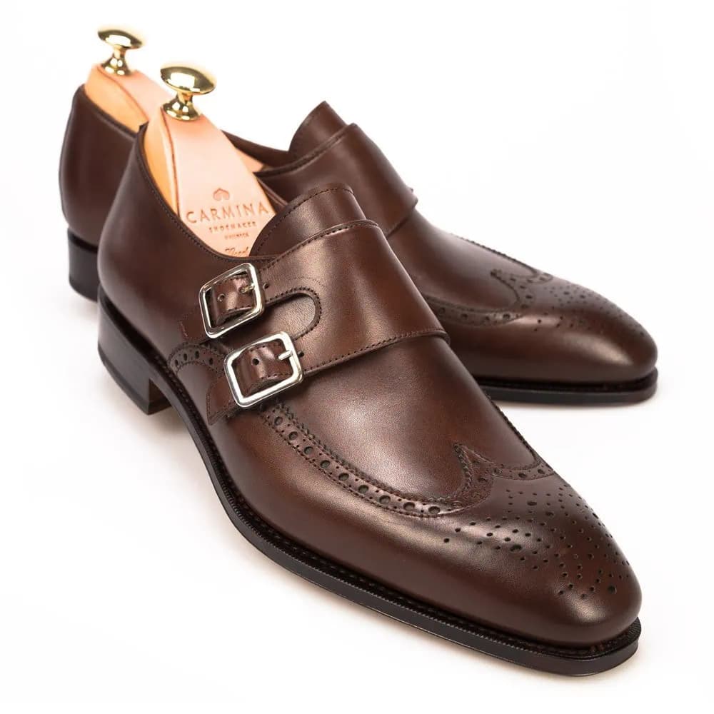 CARMINA 80342 Wingtip monk strap (INCL. SHOE TREE) (SIMPSON)