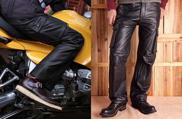 DEGNER DP-17A レザーカーゴパンツ