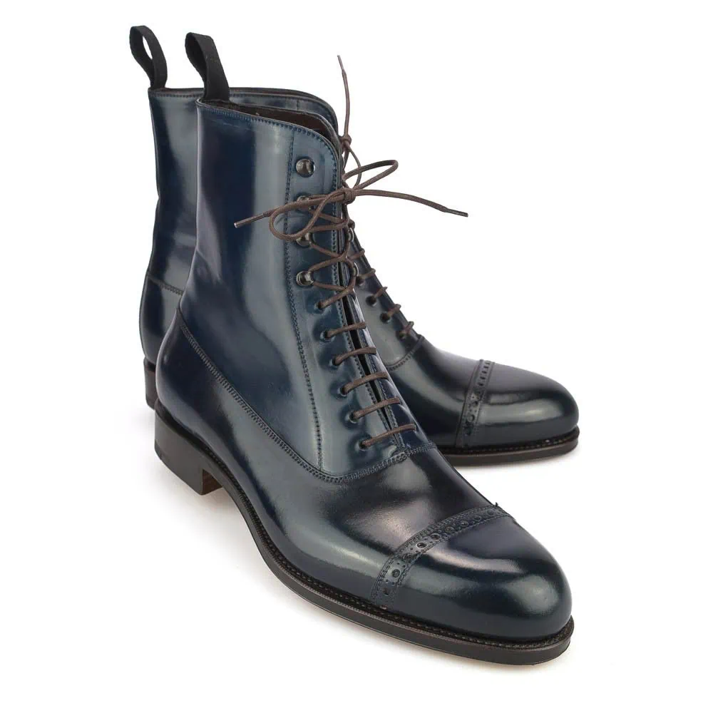 CARMINA 80092 CORDOVAN BALMORAL BOOTS (FOREST)