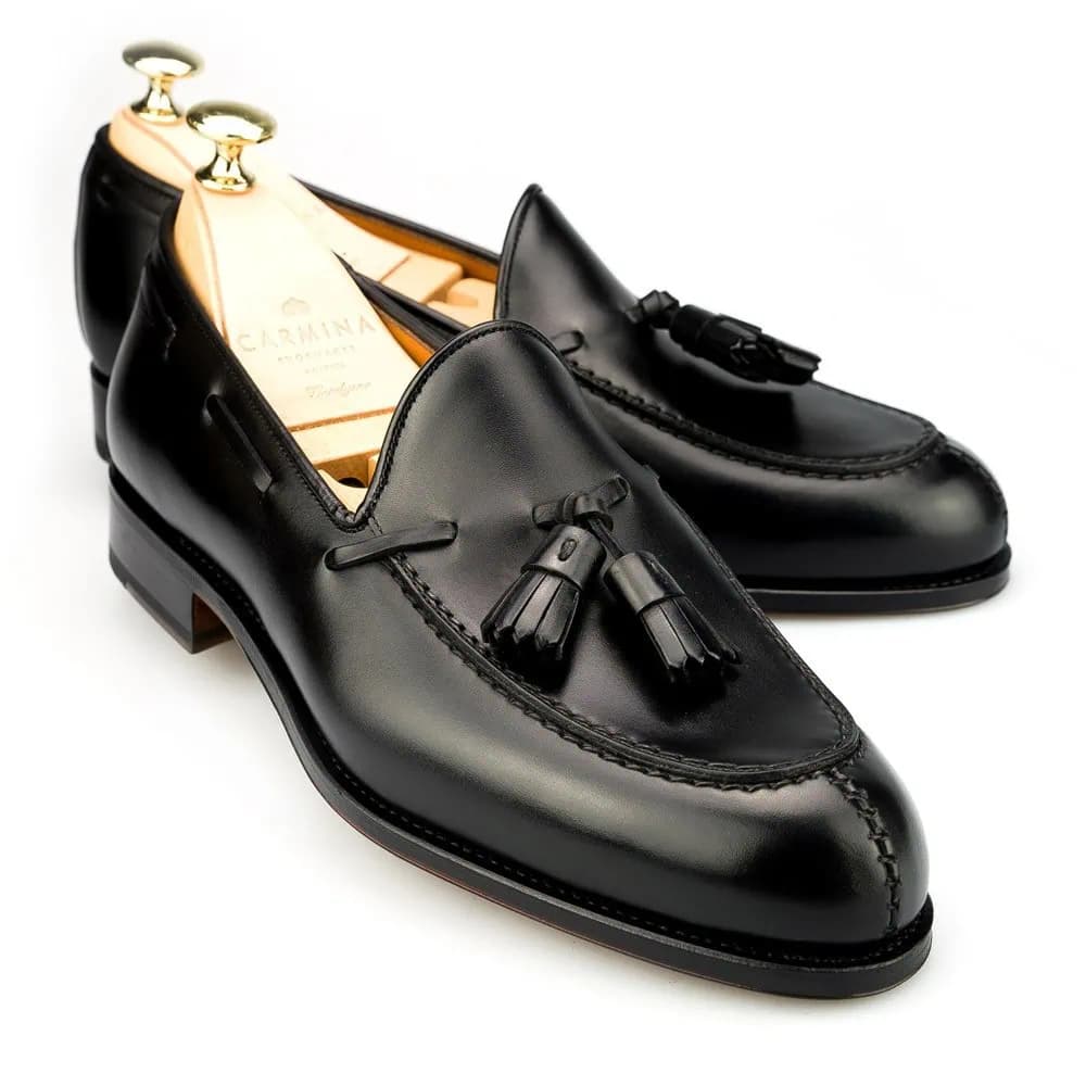 CARMINA 734 DRESS LOAFERS (FOREST)
