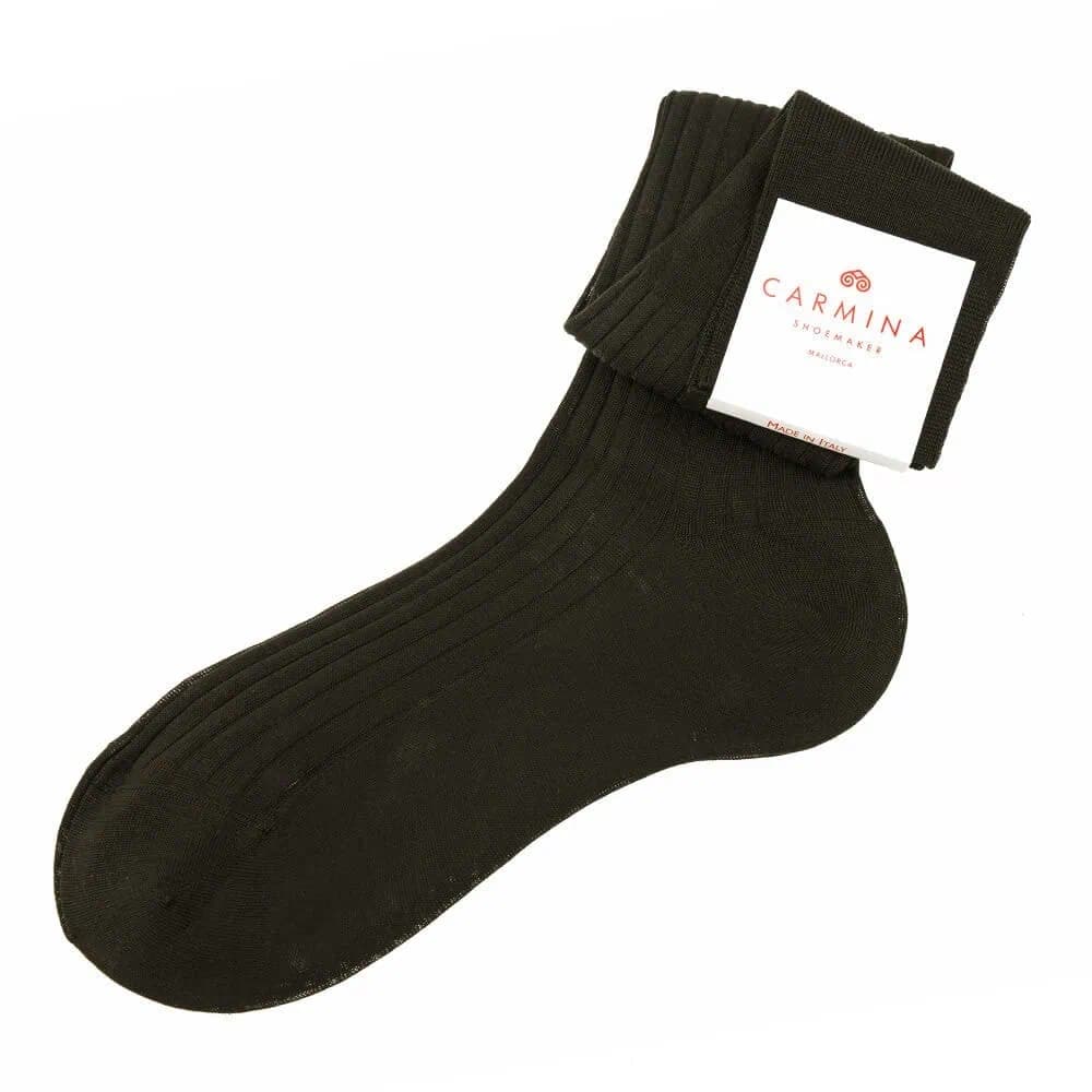 CARMINA CALCET LONG SOCKS IN BROWN
