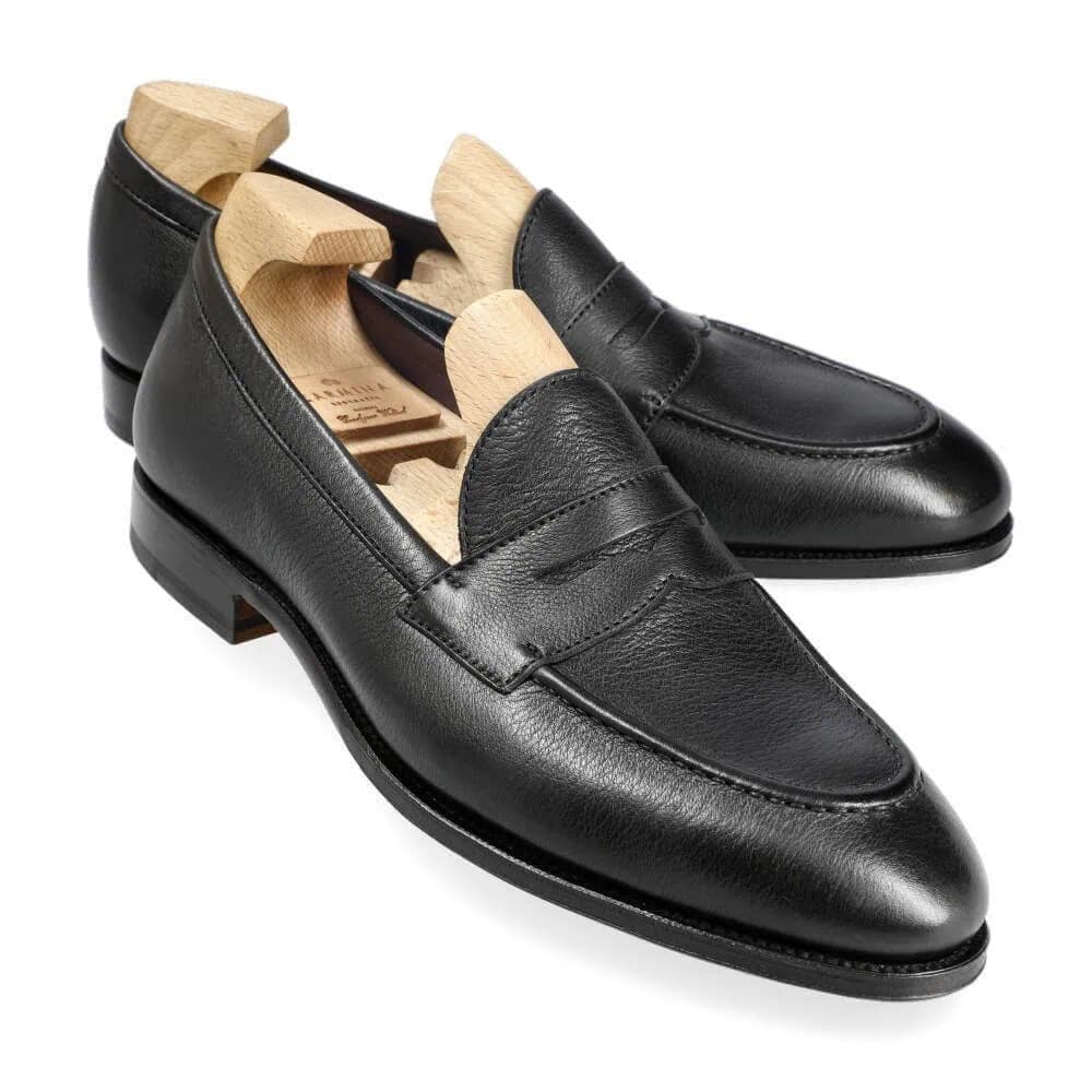 CARMINA 80191 BLACK PENNY LOAFERS (UETAM)
