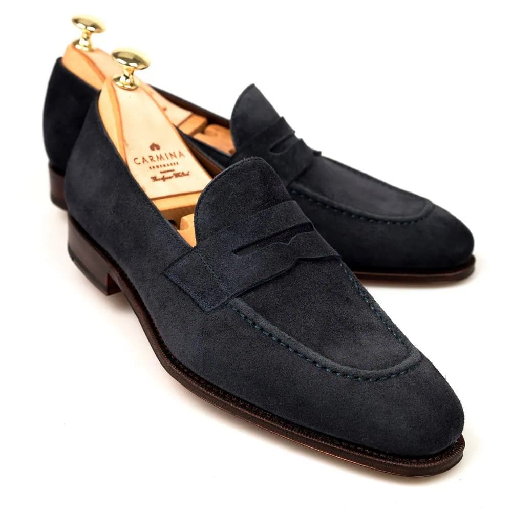 CARMINA 80158 PENNY LOAFERS RAIN (RAIN-MOC)