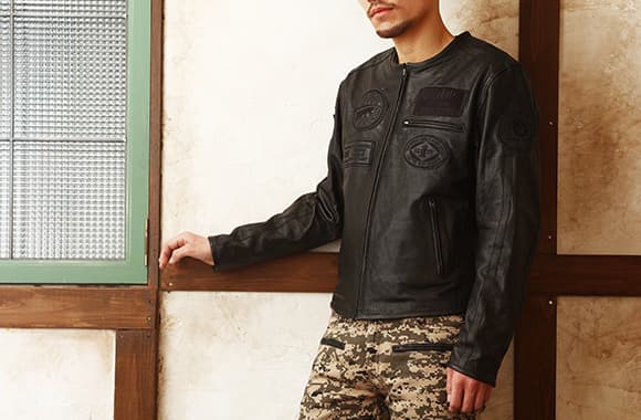 DEGNER 21SJ-8 メッシュレザージャケット