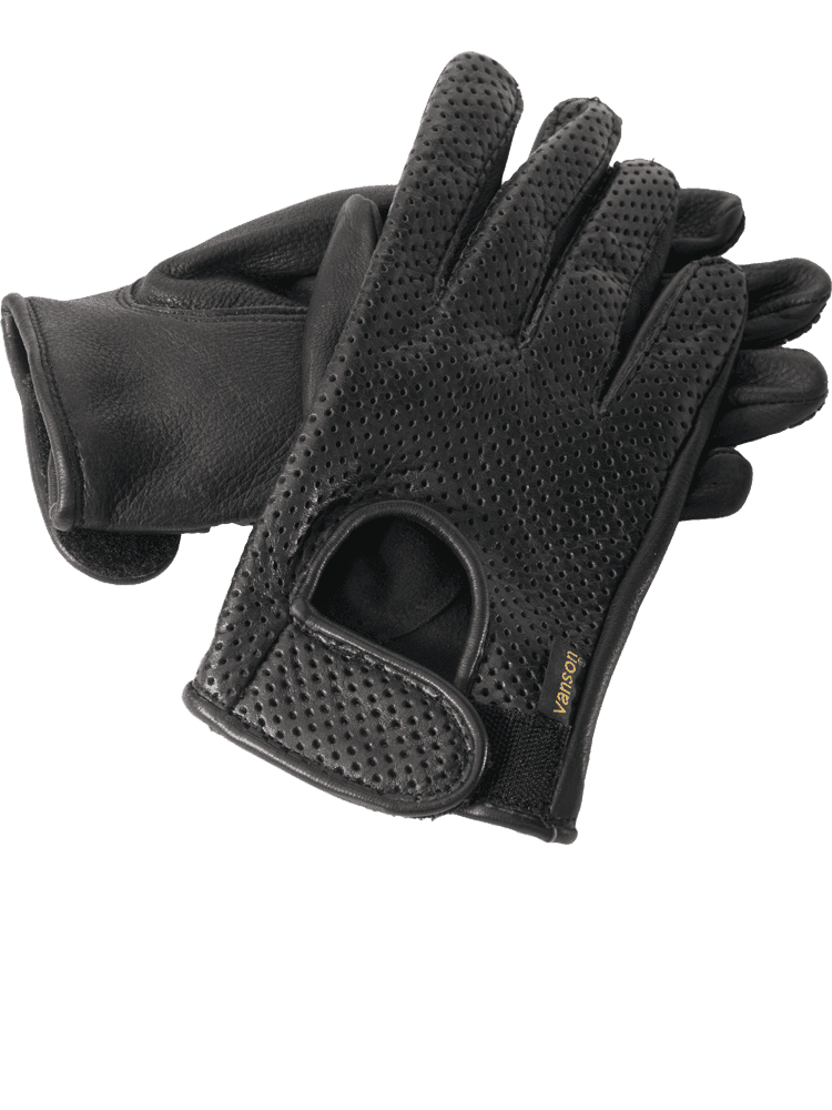 VANSON INDY DRIVING GLOVE (VELCRO)