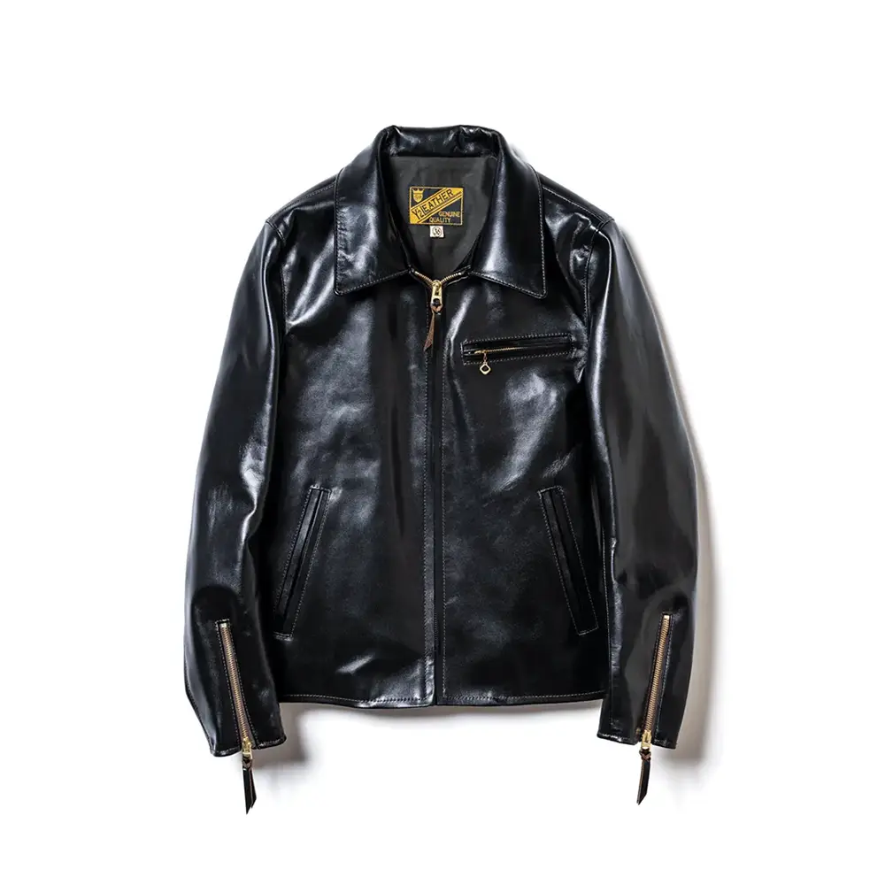 Y'2 LEATHER VINTAGE HORSE LIGHT SINGLE BREASTED JACKET