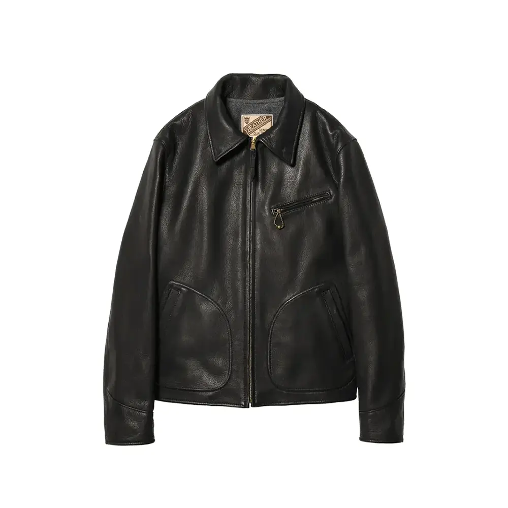 Y'2 LEATHER DEER SKIN SINGLE BREASTED JACKET