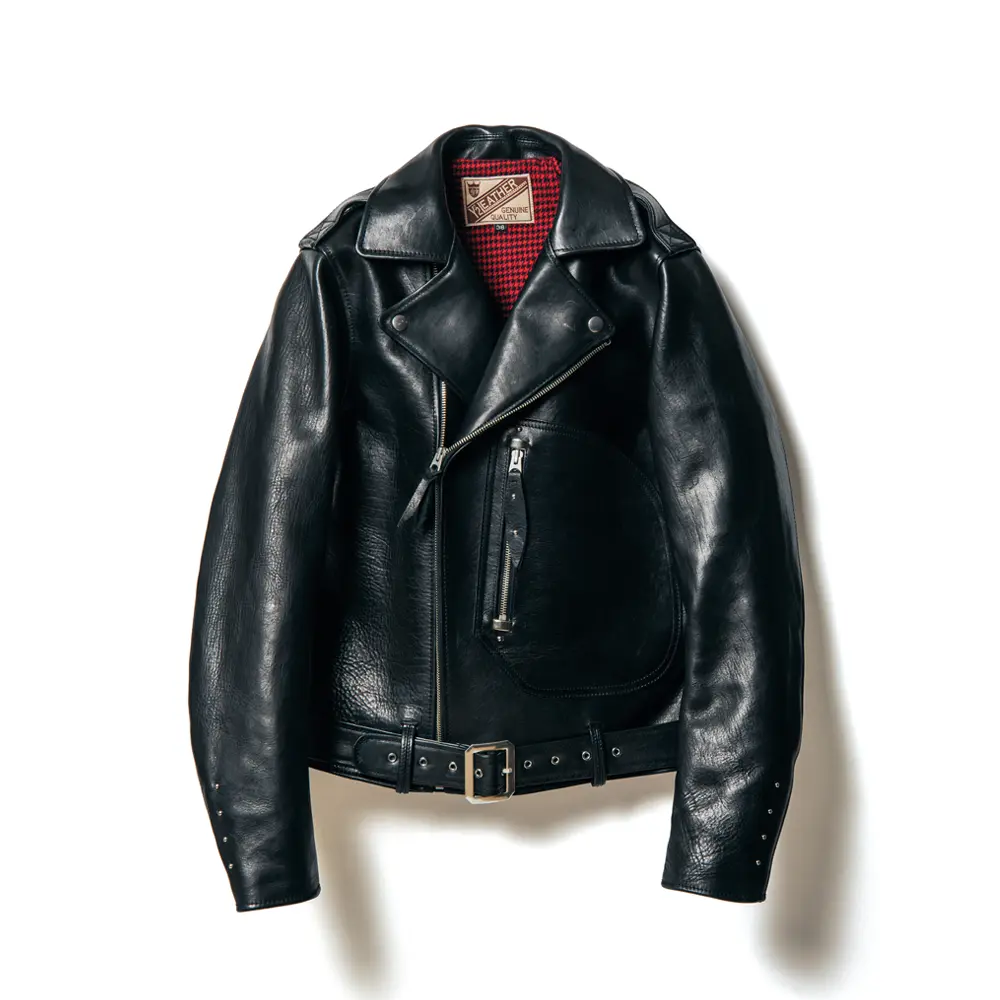 Y'2 LEATHER ECO HORSE '30s DOUBLE BREASTED MOTORCYCLE JACKET