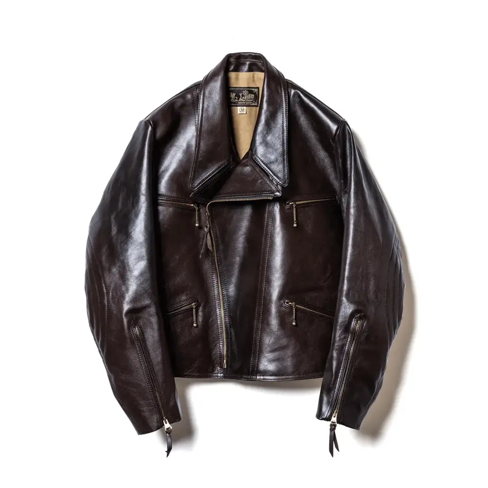Y'2 LEATHER HAND DYED HORSE '40s GERMAN AVIATOR JACKET