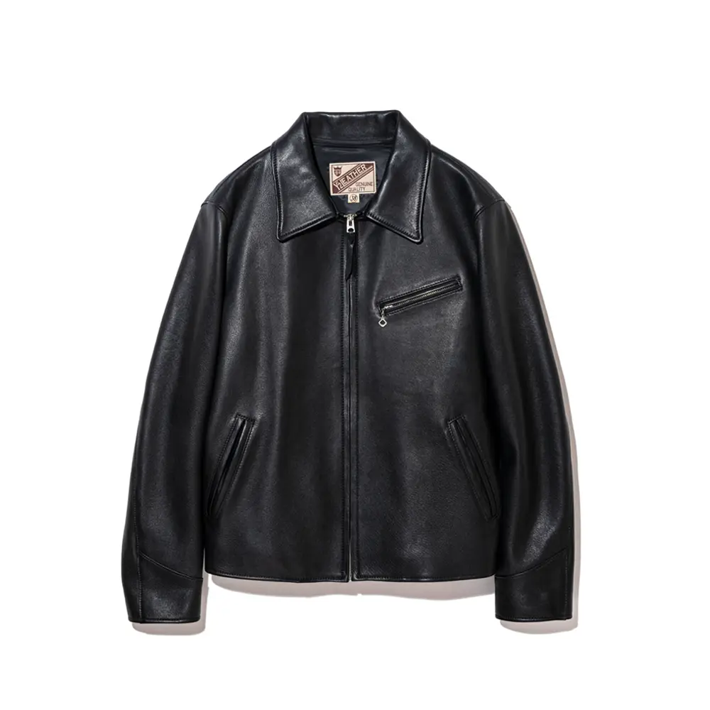 Y'2 LEATHER SHEEP SKIN SINGLE BREASTED JACKET