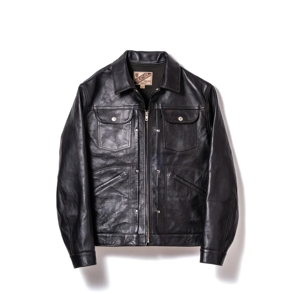 Y'2 LEATHER IRON TANNED HORSE '60s JEAN JACKET ~ Spring Edition ~