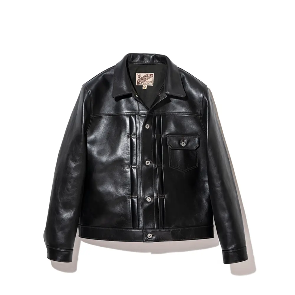 Y'2 LEATHER ECO HORSE TYPE I JEAN JACKET