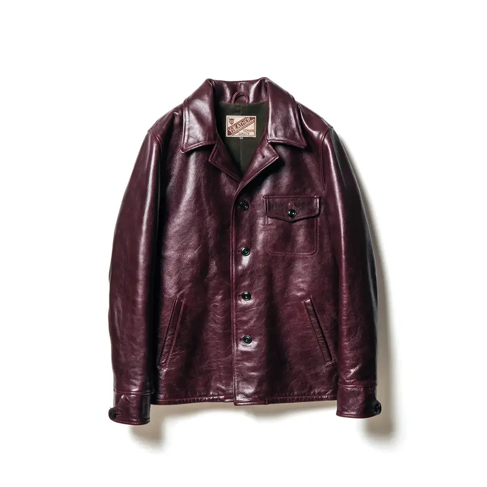 Y'2 LEATHER ANILINE HORSE WORK JACKET